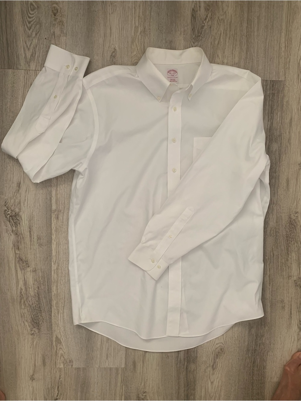 Brooks Brothers White Button-Down Dress Shirt